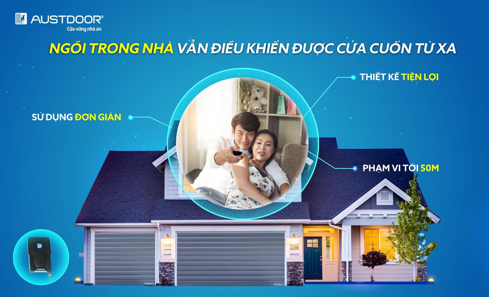 ✅ AUSTDOORCARE ✅Tiện lợi hơn với điều khiển cửa cuốn từ xa Austdoor