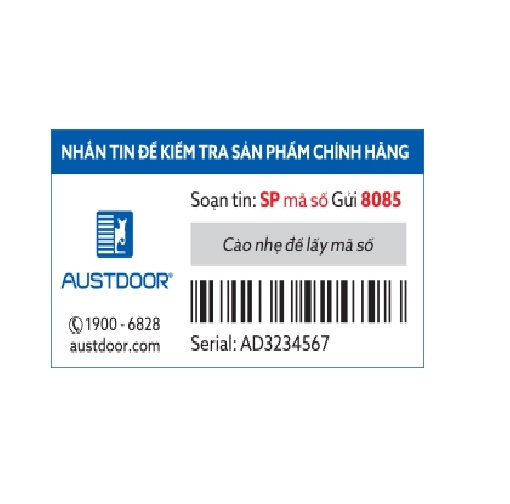 Bộ Hộp Điều Khiển Cửa Cuốn Austdoor AD901 cửa tấm liền có 2 tay remote điều khiển từ xa DK1 giá 4.030.000vnđ/bộ